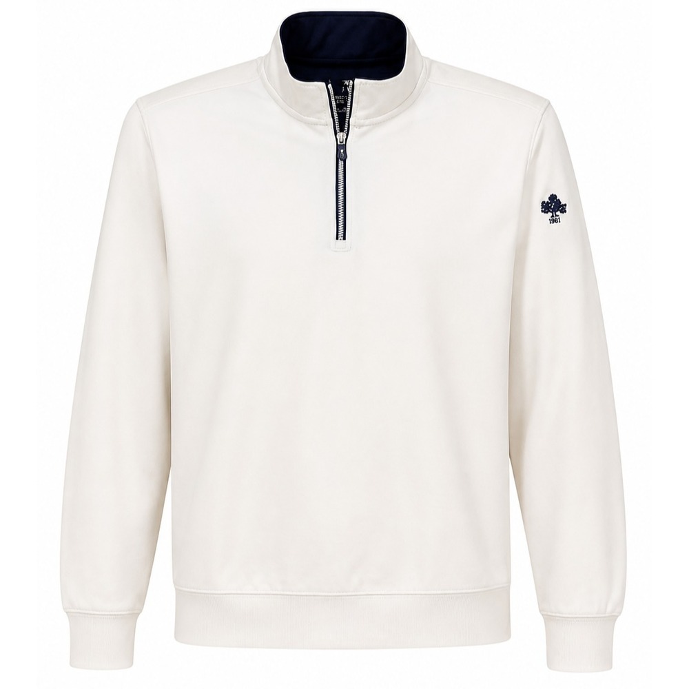 Fairway & Greene‎ Caves 1/4 Zip Pullover Men XL White Stretch Wicking Golf